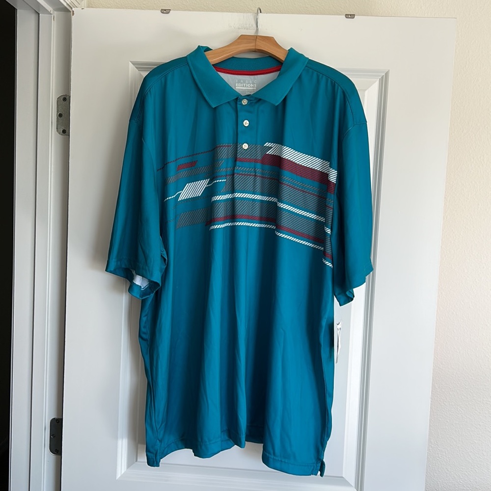 BASIC EDITIONS SHIRT TOP SIZE 2XL MSRP $21.99 NWT